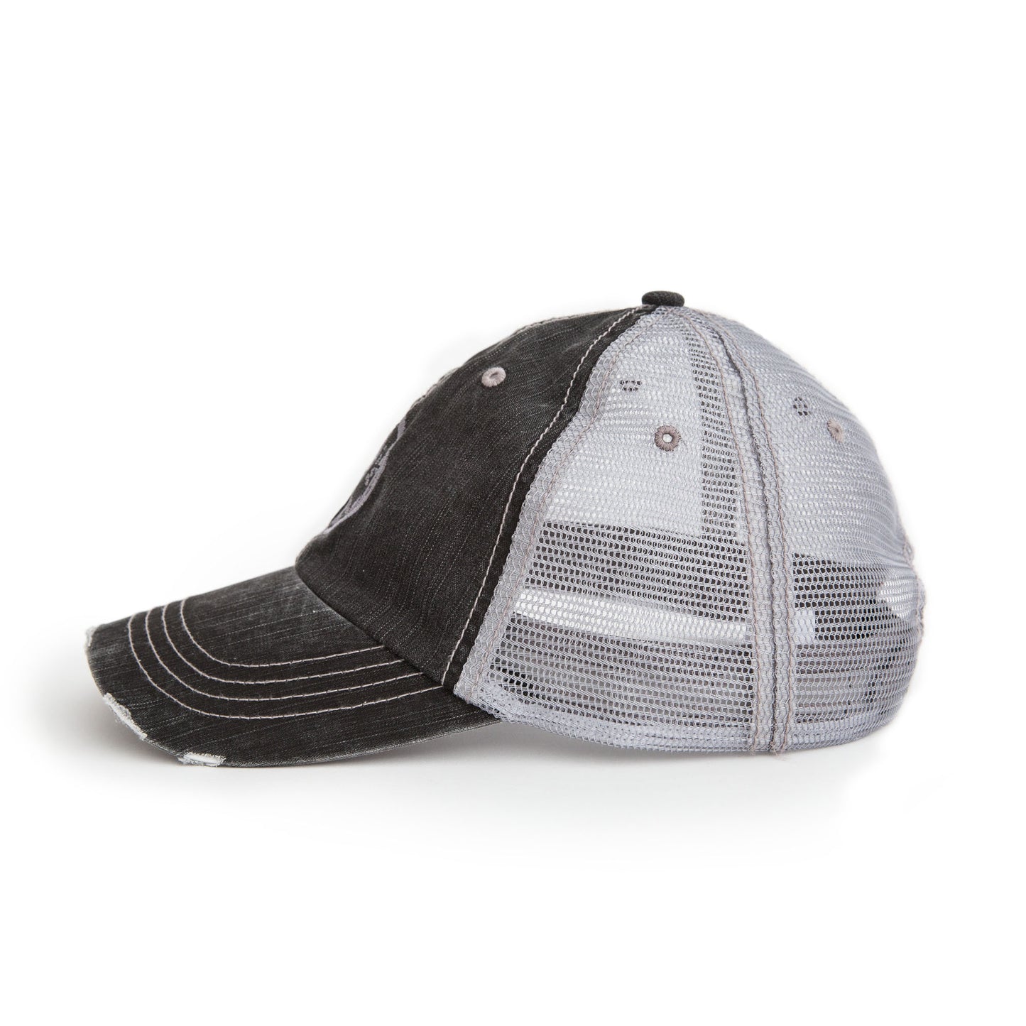 Distressed Spartan Logo Hat - Charcoal