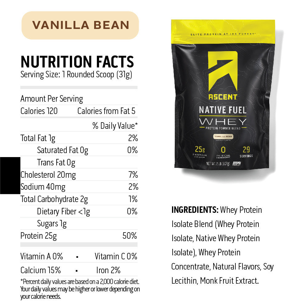 Ascent Native Fuel Protein - Vanilla