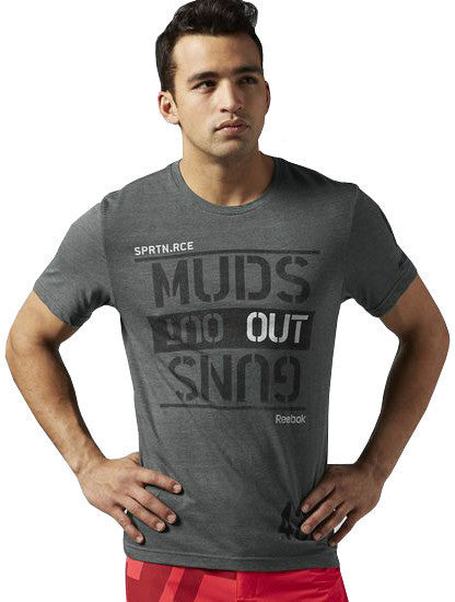 Reebok SPARTAN Race Muds Out Guns Out Tee - Men's