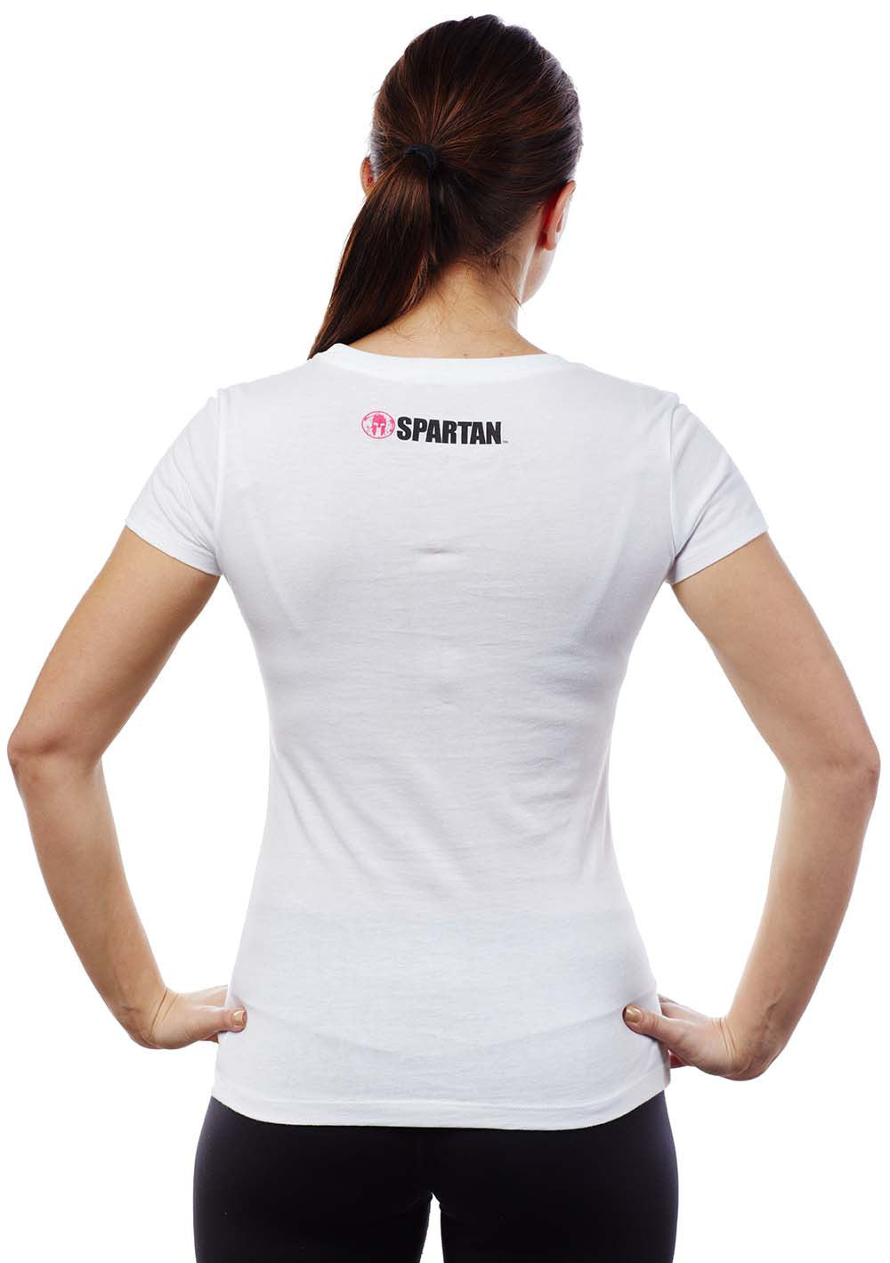 SPARTAN Bold Helmet Logo Tee - White - Women's