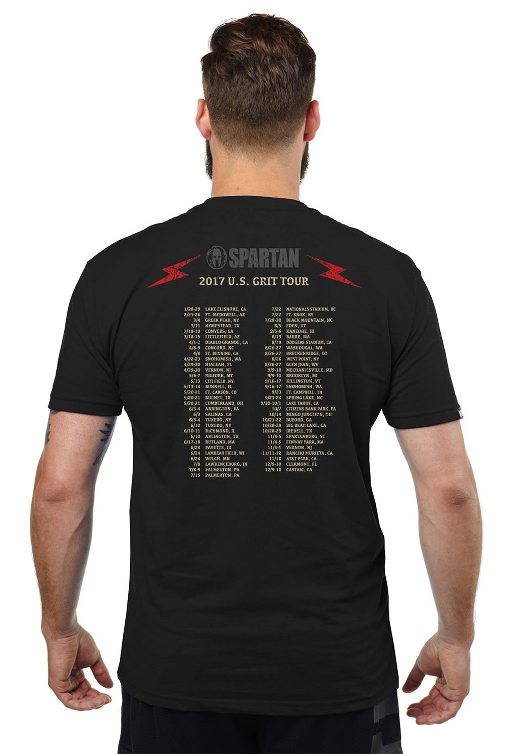 SPARTAN 2017 Official Grit Tour Tee - Men's