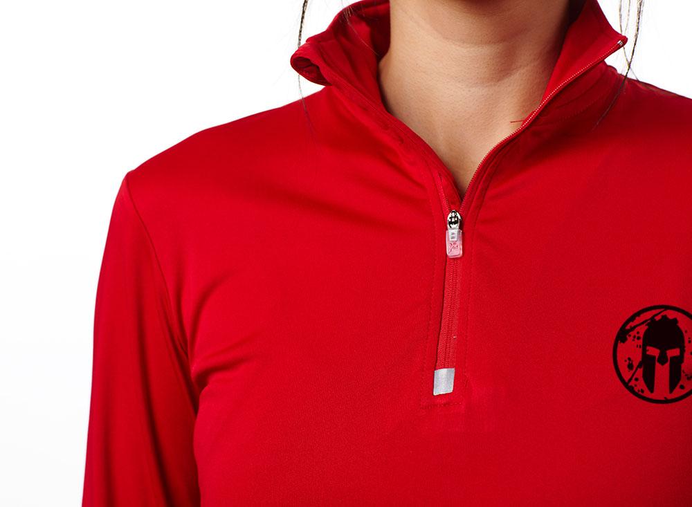 SPARTAN Performance 1/4 Zip Logo  - Women's