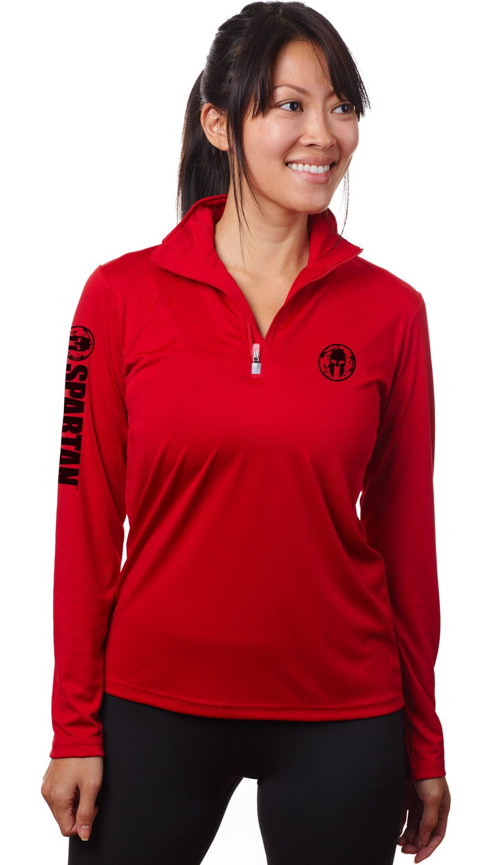 SPARTAN Performance 1/4 Zip Logo  - Women's