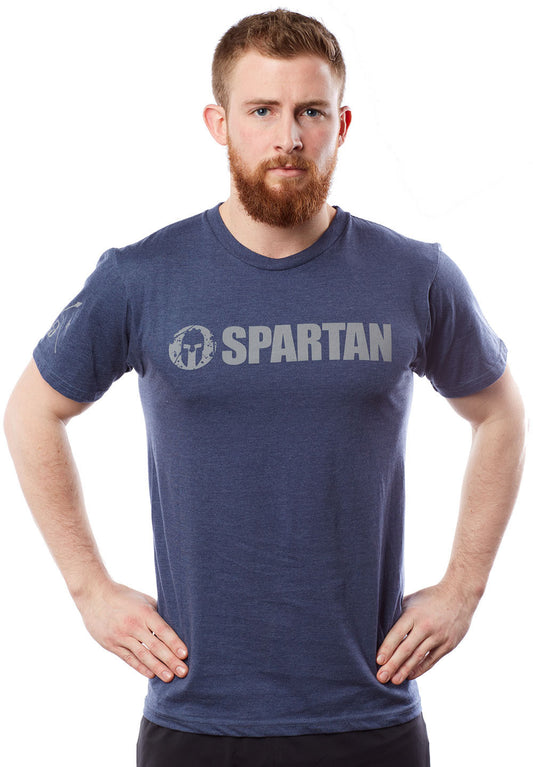 Spartan 2016 Logo Tee - Blue - Men's