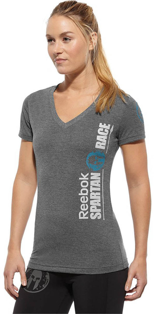 Reebok Spartan Race Triblend V-neck - Women's